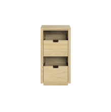 Dovetail 1 × 2 Storage Cabinet - Ash (Multiple Colours Available)