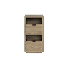 Dovetail 1 × 2 Storage Cabinet - Ash (Multiple Colours Available)