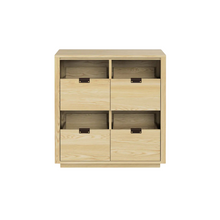 Dovetail 2x2 Vinyl Storage Cabinet - Ash (Multiple Colours Available)