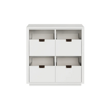 Dovetail 2x2 Vinyl Storage Cabinet - Ash (Multiple Colours Available)