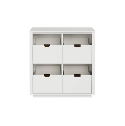 Dovetail 2x2 Vinyl Storage Cabinet - Ash (Multiple Colours Available)