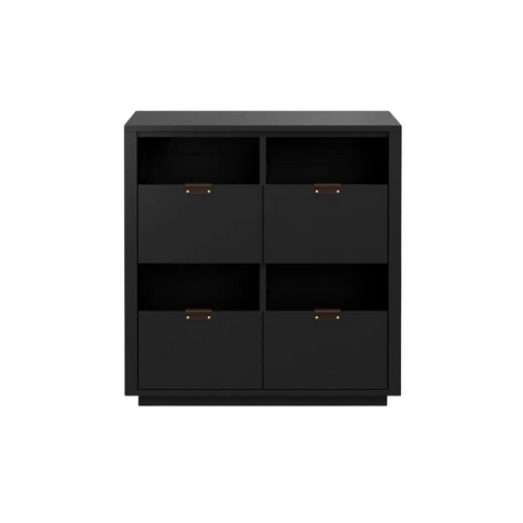 Dovetail 2x2 Vinyl Storage Cabinet - Ash (Multiple Colours Available)