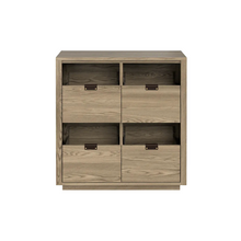 Dovetail 2x2 Vinyl Storage Cabinet - Ash (Multiple Colours Available)