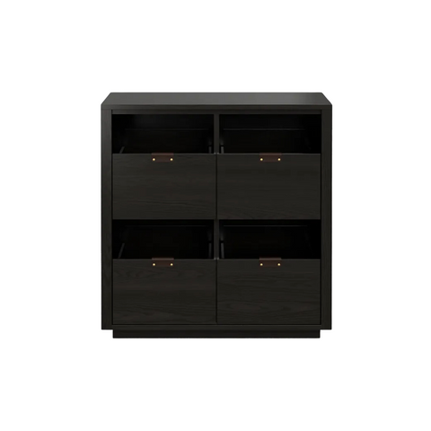 Dovetail 2x2 Vinyl Storage Cabinet - Ash (Multiple Colours Available)