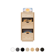 Dovetail 1 × 2.5 Storage Cabinet - Ash (Multiple Colours Available)