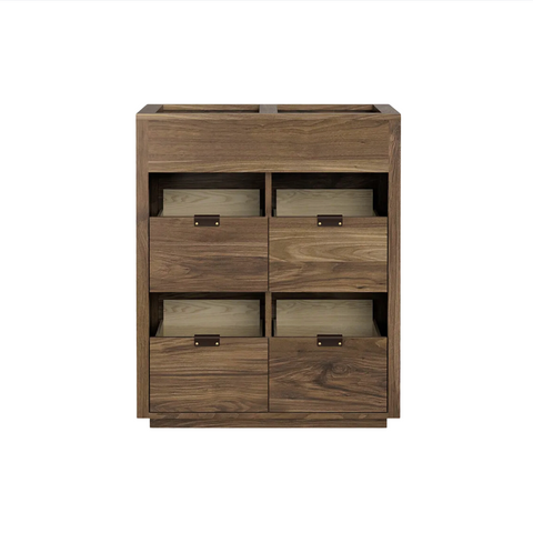 Dovetail 2 × 2.5 Storage Cabinet - Natural Walnut