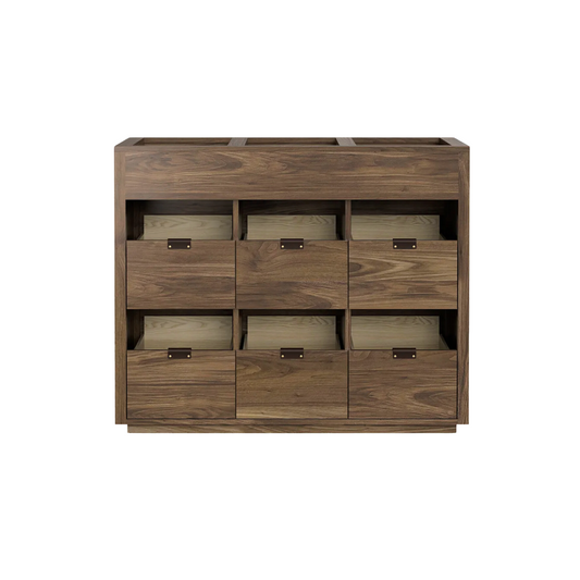 Dovetail 3 × 2.5 Storage Cabinet - Natural Walnut