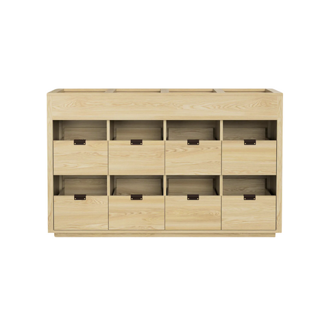 Dovetail 4 × 2.5 Storage Cabinet - Ash (Multiple Colours Available)