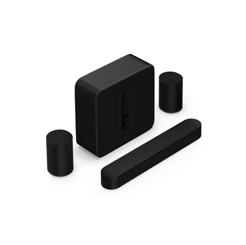 Premium Immersive Set with Sonos Beam (Beam + Sub 4 + 2x Era100) - Black