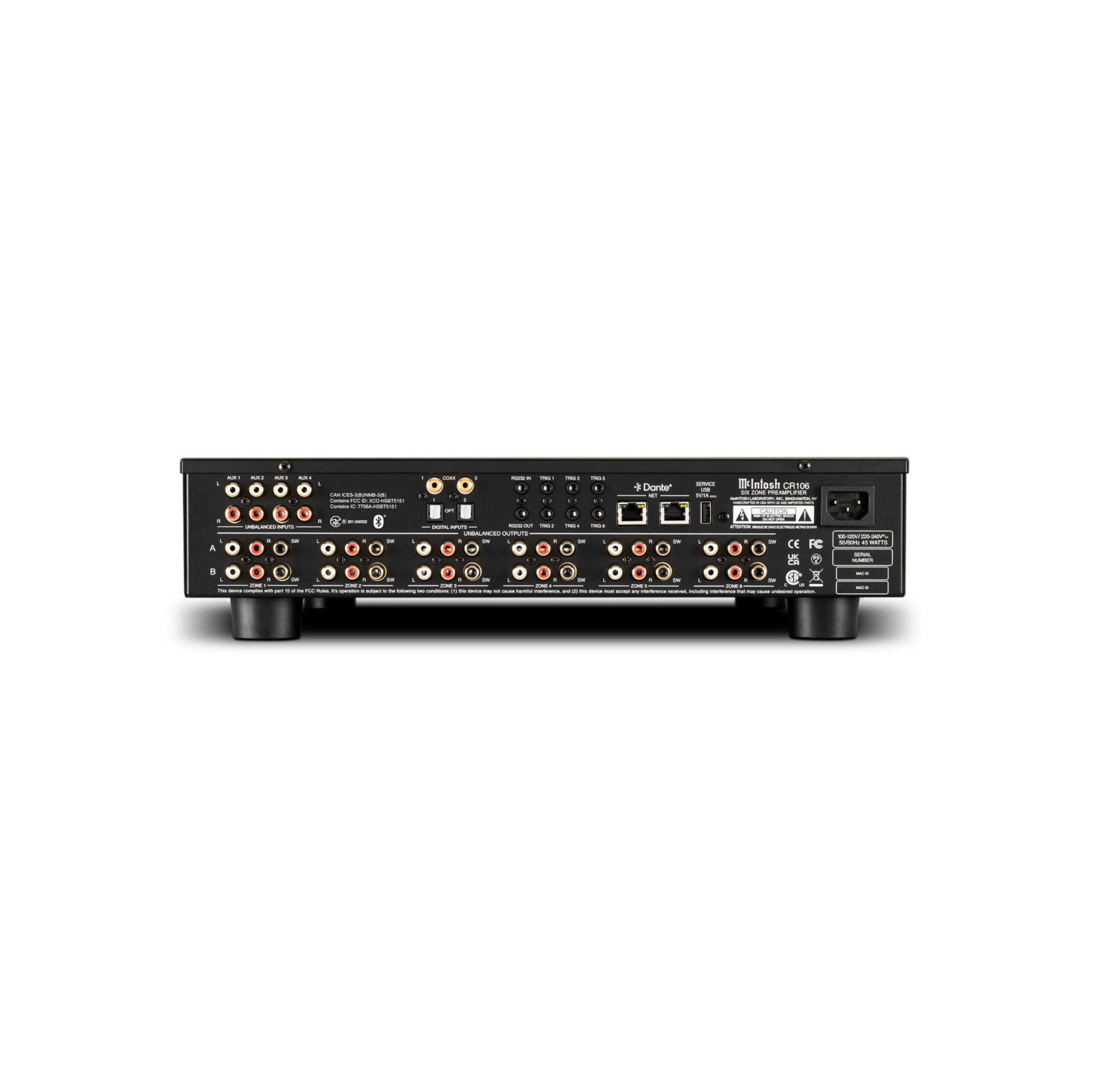 CR106 2-Channel 6-Zone Preamplifier / Audio Matrix