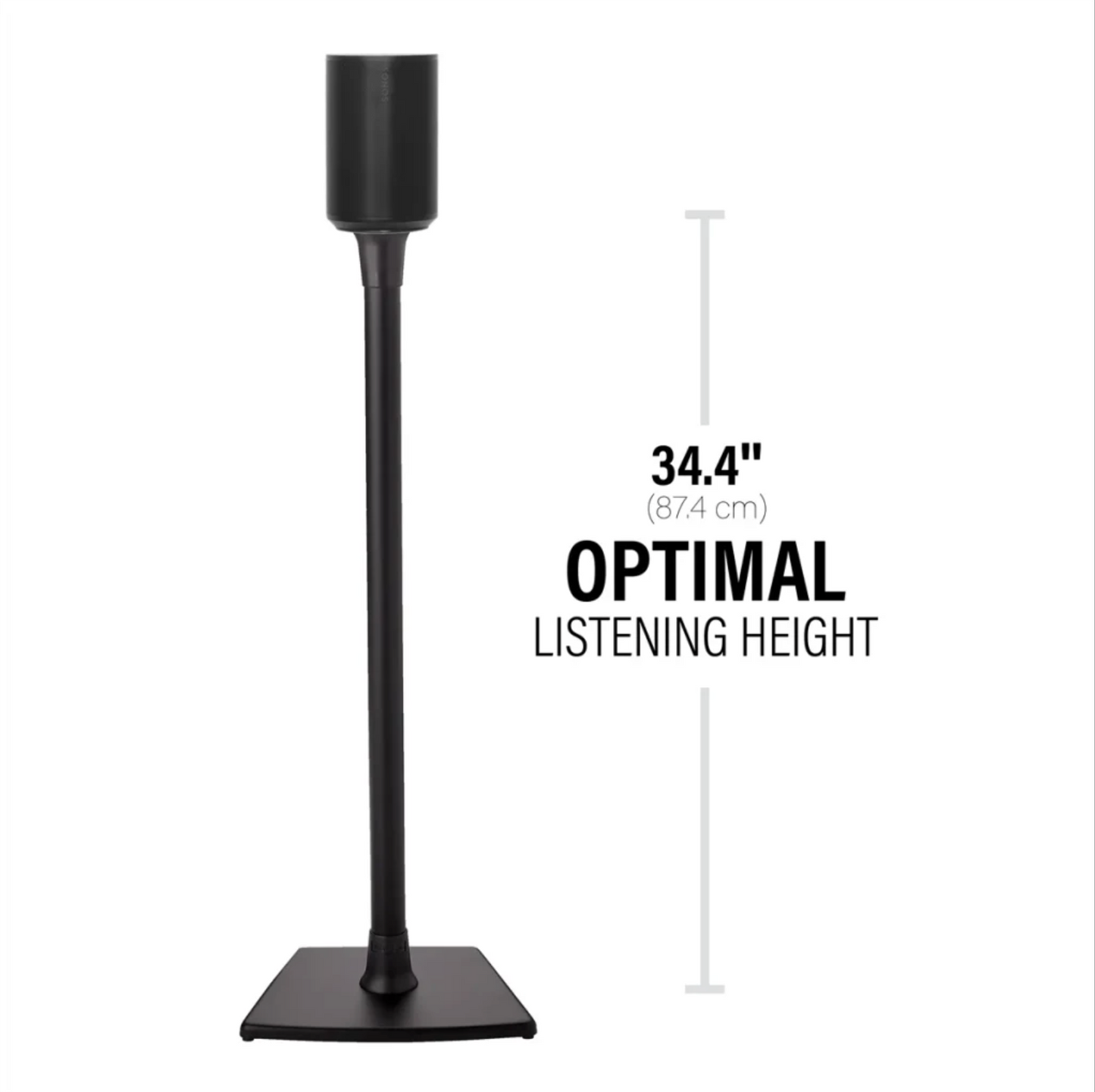 Sanus WSSE12-B2 Speaker Stand Pair for Sonos Era 100 - Black