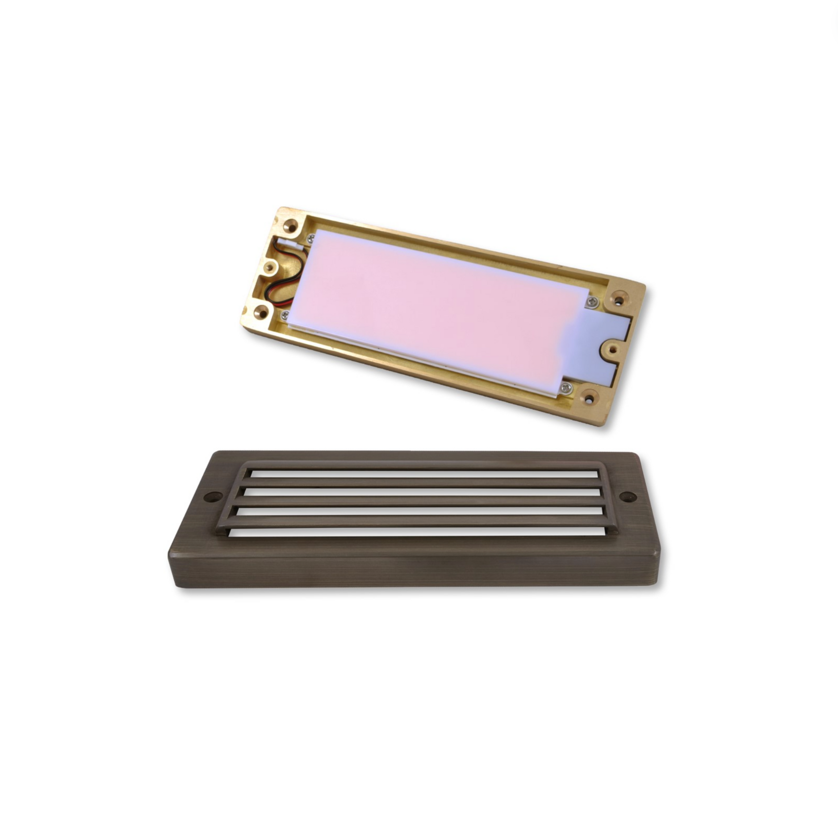 Vertical Step Light (CMC Direct Connect) 3.5W 3000K - Vintage Brass