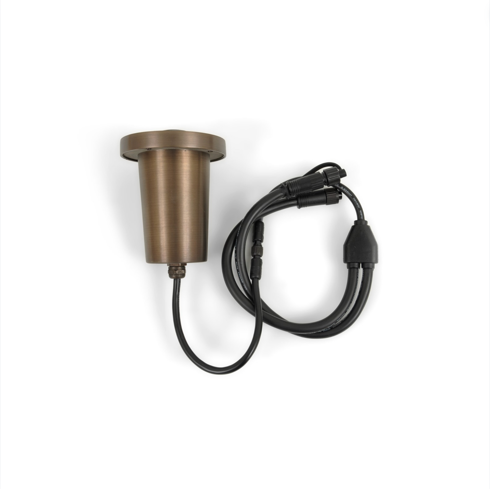 Well Light w/Y-Cable (CC Male/Female) Vintage Brass