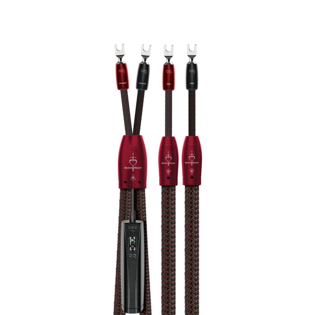 Brave Heart Full-Range Speaker Cable ( 6 ft pair ) w/Multi-Spades