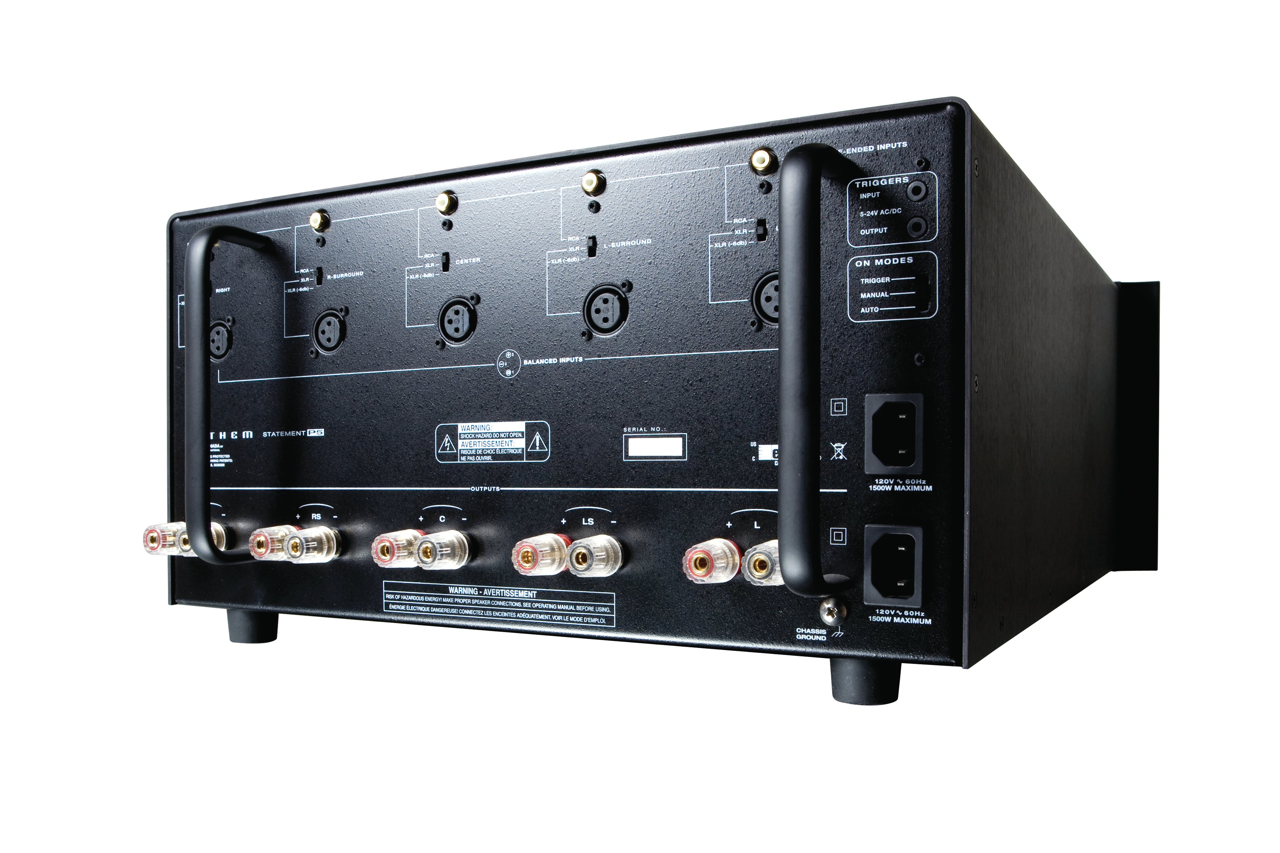 Statement P5 Rack Mount: 5-Channel Power Amplifier