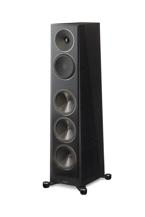 FOUNDER 120H Hybrid Floorstanding Speaker Pair - Piano Black